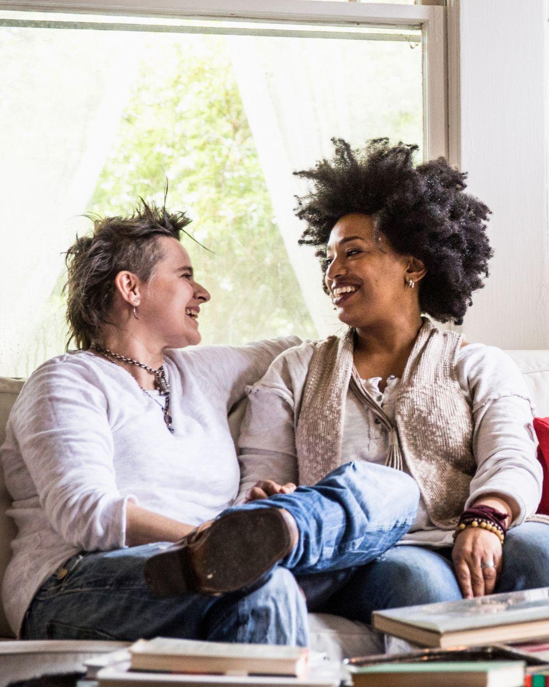 Couple embracing, representing trust and connection